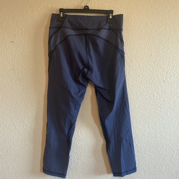 Lululemon Never Still Crop 21” Leggings Cadet Blue‎ size 8 - Picture 6 of 12
